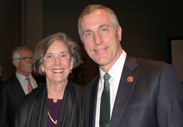 Katherine C. Nordal, PhD, APA Executive Director for Professional Practice (left) with Congressman and psychologist Tim Murphy, PhD (R-PA).