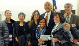 Sen. Cory Booker, New Jersey (D) with the New Jersey Psychological Association delegation.