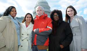 Maryland Psychological Association delegation members in front of the U.S. Capitol.