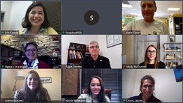 A group of psychologist on a zoom call