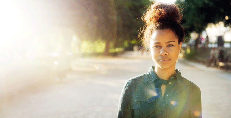 young woman of color