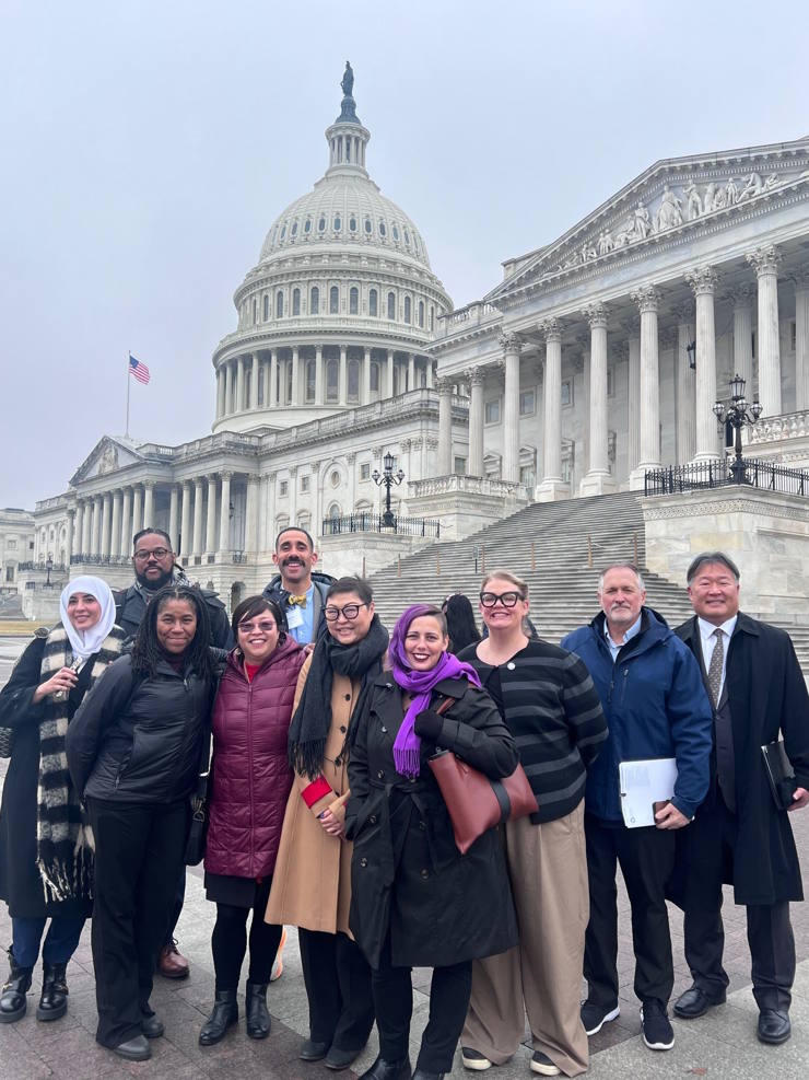 Left to right: Dr. Sawssan Ahmed, Back row -  Dr. Erlanger Turner, Dr. Milo Dodson. Front row - Dr. LaTonya Wood, Dr. Sherry Wang, Dr. Yuying Tsong, Dr. Tiffany O'Shaughnessy, Kathleen Trotta, Dr. Paul Marcille, and Dr. Duke Han