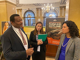 APA CEO Arthur C. Evans, Jr., PhD, Samantha Joseph, director, Center for Faith-based and Neighborhood Partnerships, Deputy Secretary of Agriculture Xochitl Torres Small, JD