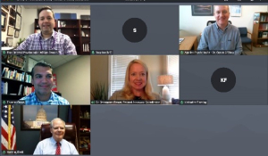 screen shot of online Advocacy summit meeting