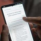 Close-up of phone app screen