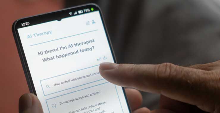 Close-up of phone app screen