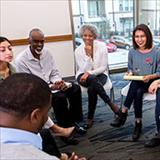 People sitting in a circle