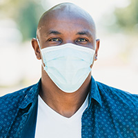 Man wearing face mask
