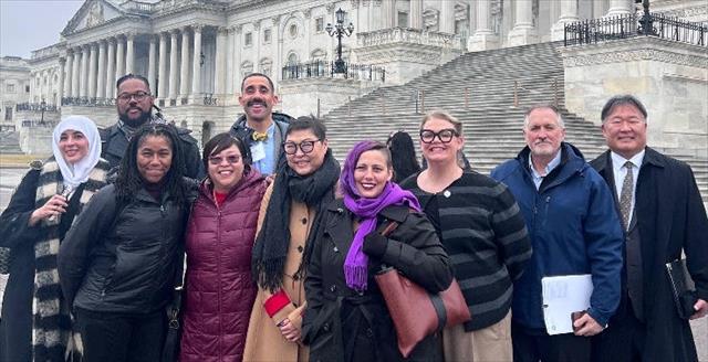 Left to right: Dr. Sawssan Ahmed, Back row -  Dr. Erlanger Turner, Dr. Milo Dodson. Front row - Dr. LaTonya Wood, Dr. Sherry Wang, Dr. Yuying Tsong, Dr. Tiffany O'Shaughnessy, Kathleen Trotta, Dr. Paul Marcille, Dr. Duke Han