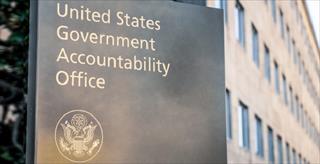 United States Government Accountability Office sign displayed outside a government office building.