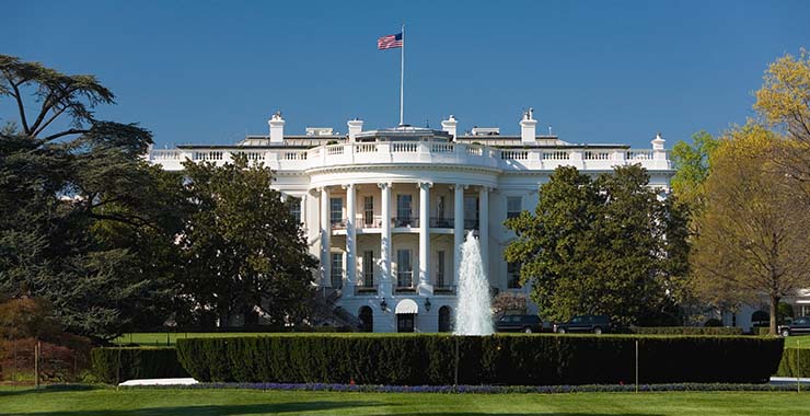 The South Lawn at the White House