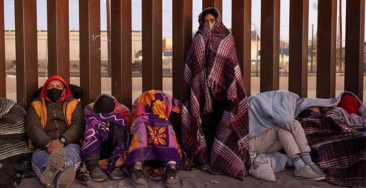 People at the border seeking asylum