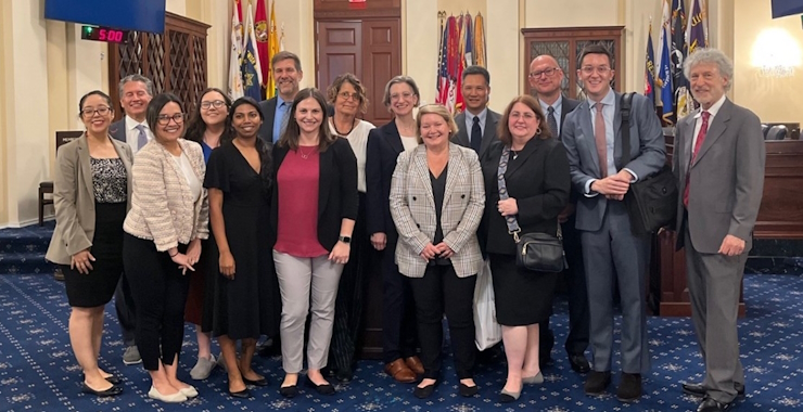 VA psychologists inside of the Capitol building
