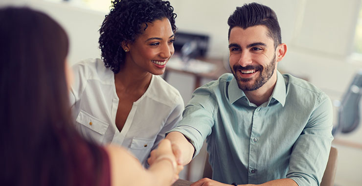 People of color in a business meeting