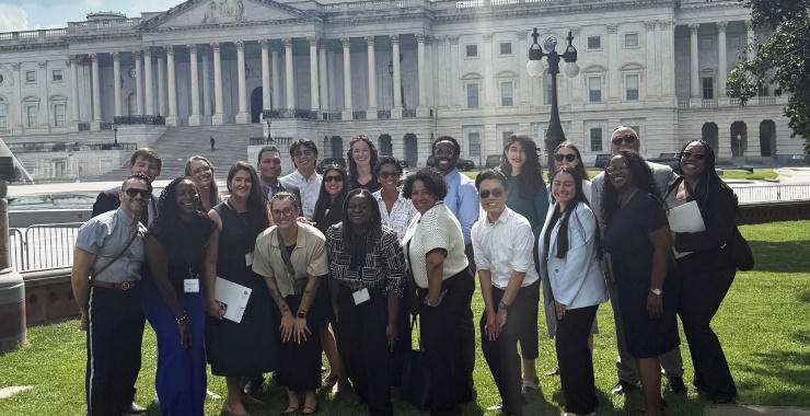 2025 APA Psychology Summer Institute fellows in front of U.S. Capitol.