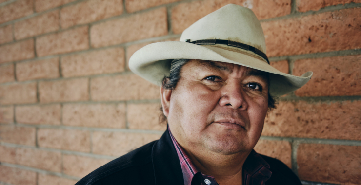 headshot of a Native American man